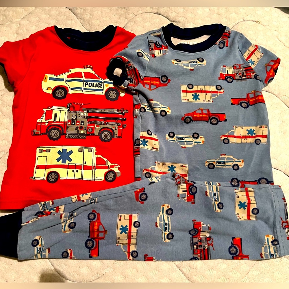 Kids Emergency Vehicle Pajama Set size 2T
